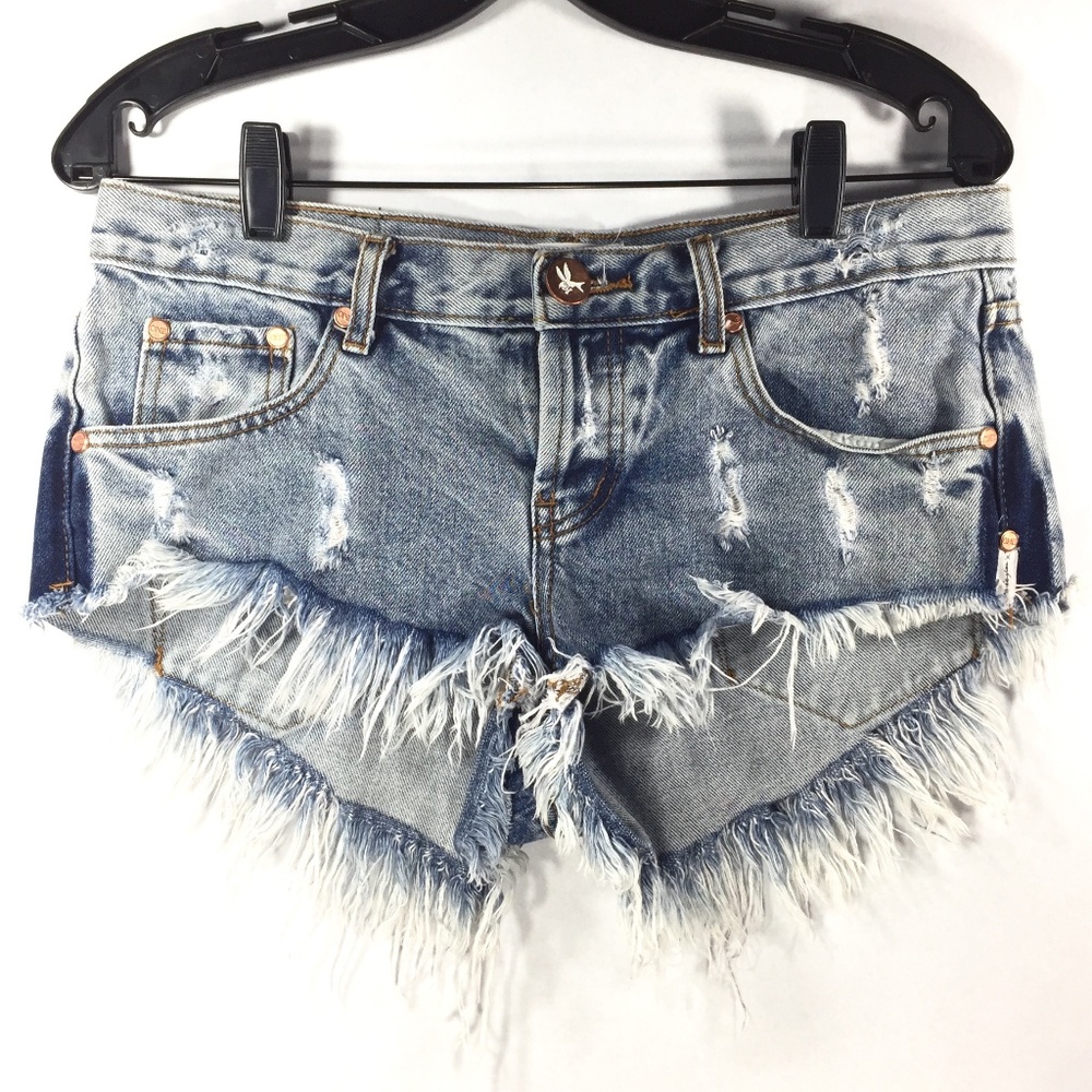 One X OneTeaspoon BLUE MALT BONITA SHORTS